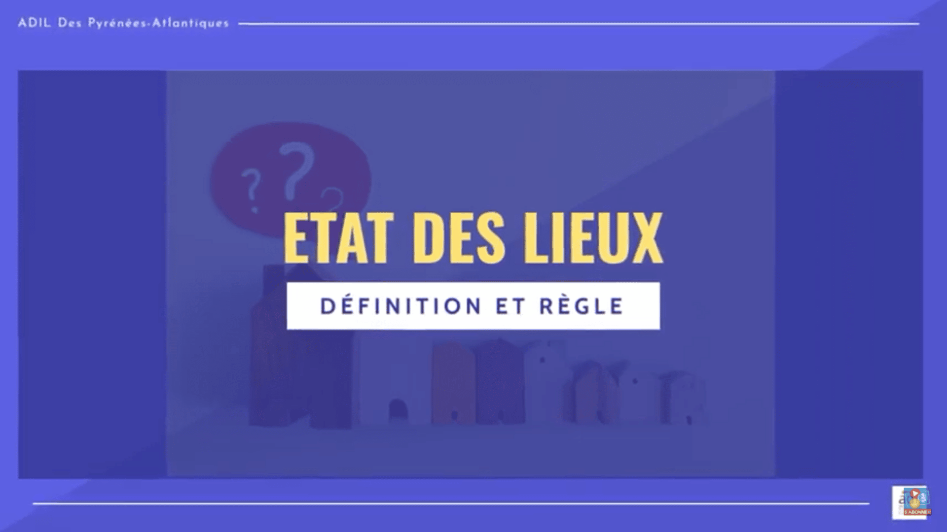 état des lieux