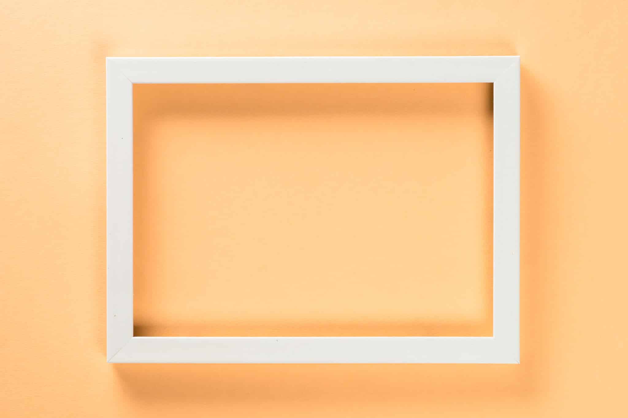 photo frame at pastel background.